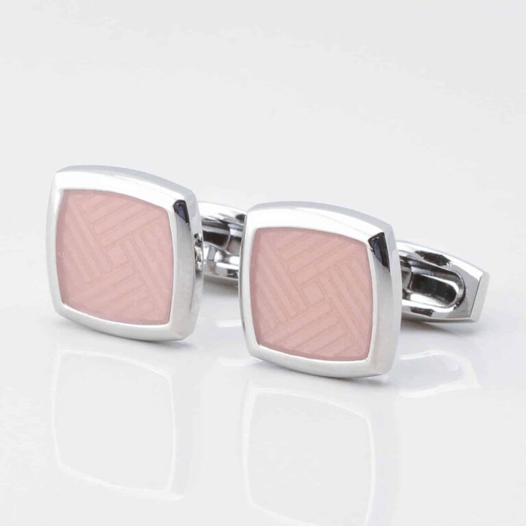 Peach Enamel Cufflinks Gallery 3874
