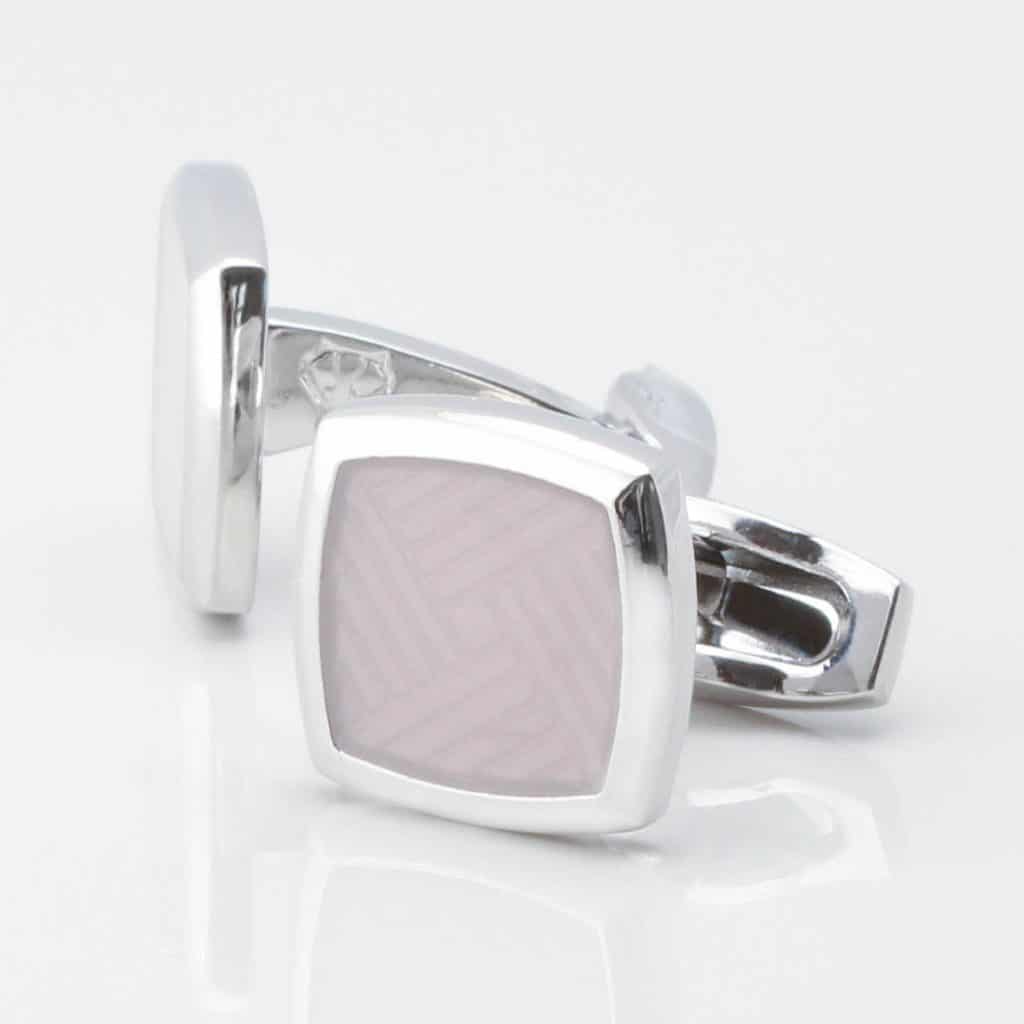 Pearled Ivory Enamel Cufflinks 3853