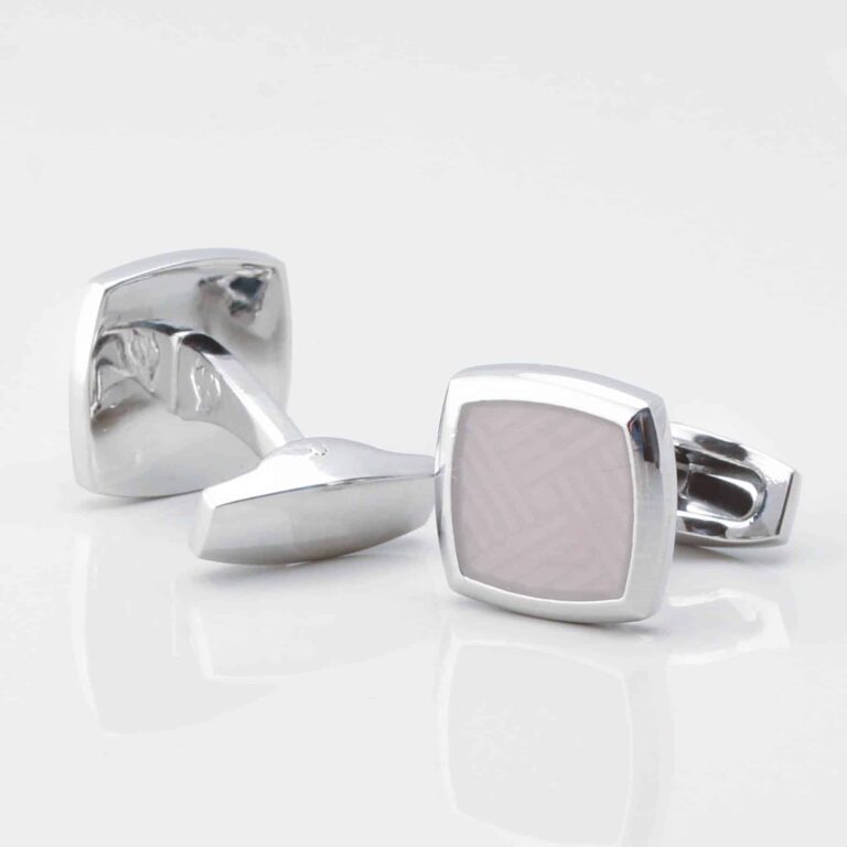 Pearled Ivory Enamel Cufflinks Gallery 2 3855