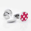 Red With White Polka Dot Cufflinks Gallery 3763