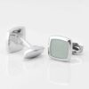 Sage Green Enamel Cufflinks Gallery 2 3828