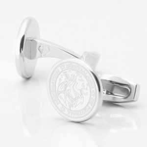 Senegal Football Engraved Silver Cufflinks