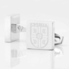 Serbia Football engraved silver cufflinks