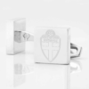 Sweden Football Engraved Silver Cufflinks