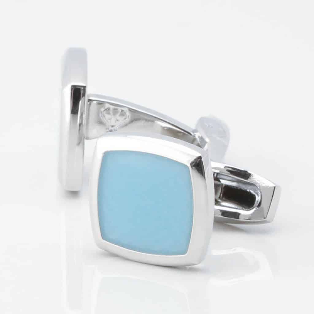 Tropical Blue Enamel Cufflinks 3783