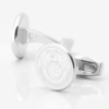Tunisia Football Engraved Silver Cufflinks