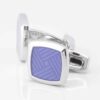 Very Peri Enamel Cufflinks 3843