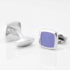 Very Peri Enamel Cufflinks Gallery 2 3845