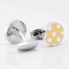 Yellow With White Polka Dot Cufflinks Gallery 3772
