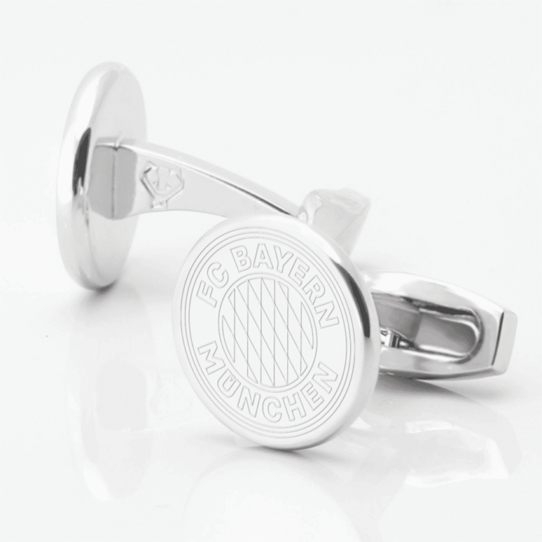Bayern Munich Football Engraved Silver Cufflinks