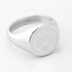 Borussia Dortmund Engraved Silver Signet Ring