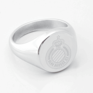 Club Brugge Engraved Silver Signet Ring