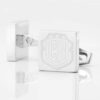 Costa Rica Football Engraved Silver Cufflinks