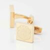 Costa Rica Football Engraved gold Cufflinks