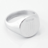 Juventus Engraved Silver Signet Ring