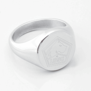 Lille Engraved Silver Signet Ring