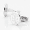 PSG Football Engraved Silver Cufflinks