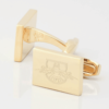 Red Bull Leipzig Football Engraved gold Cufflinks