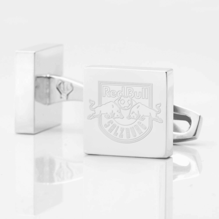 Red Bull Salzburg Football Engraved Silver Cufflinks