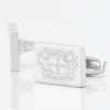 Bayer Leverkusen Football Engraved Silver Cufflinks1