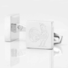 France Rugby Engraved Silver Cufflinks