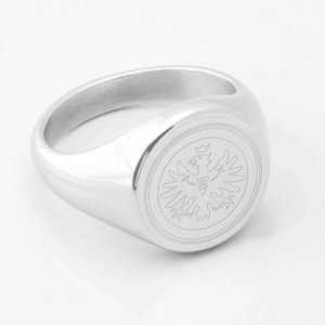 Frankfurt Football Engraved Silver Signet Ring