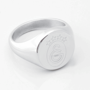 Galatasaray Football Engraved Silver Signet Ring