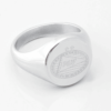PSV Football Engraved Silver Signet Ring