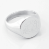 Scotland Rugby Engraved Silver Signet Ring