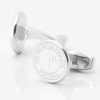 Slavia Praha Football Engraved Silver Cufflinks