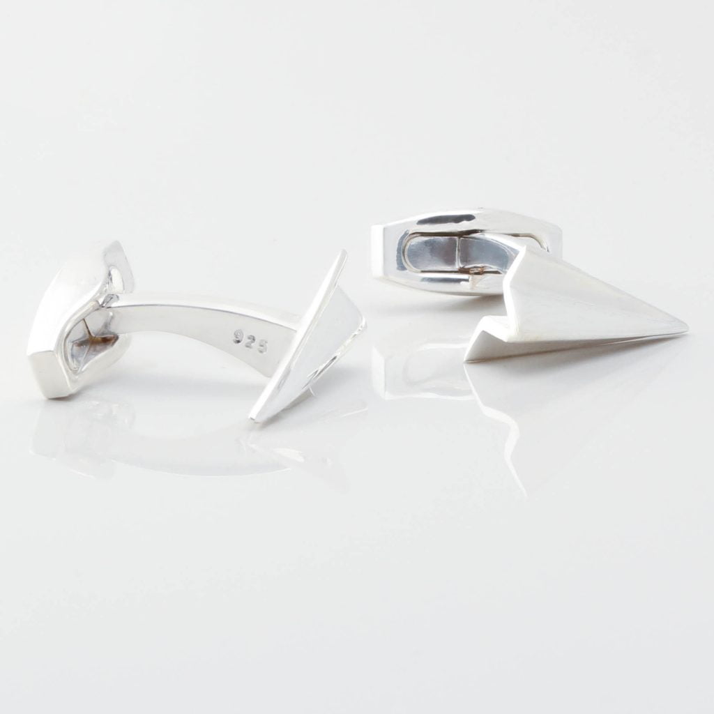 Sterling Silver Paper Aeroplane Cufflinks Gallery 4254