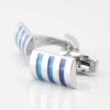 Three Toned Blue Cufflinks 4321