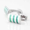 Three Toned Green Cufflinks 4316