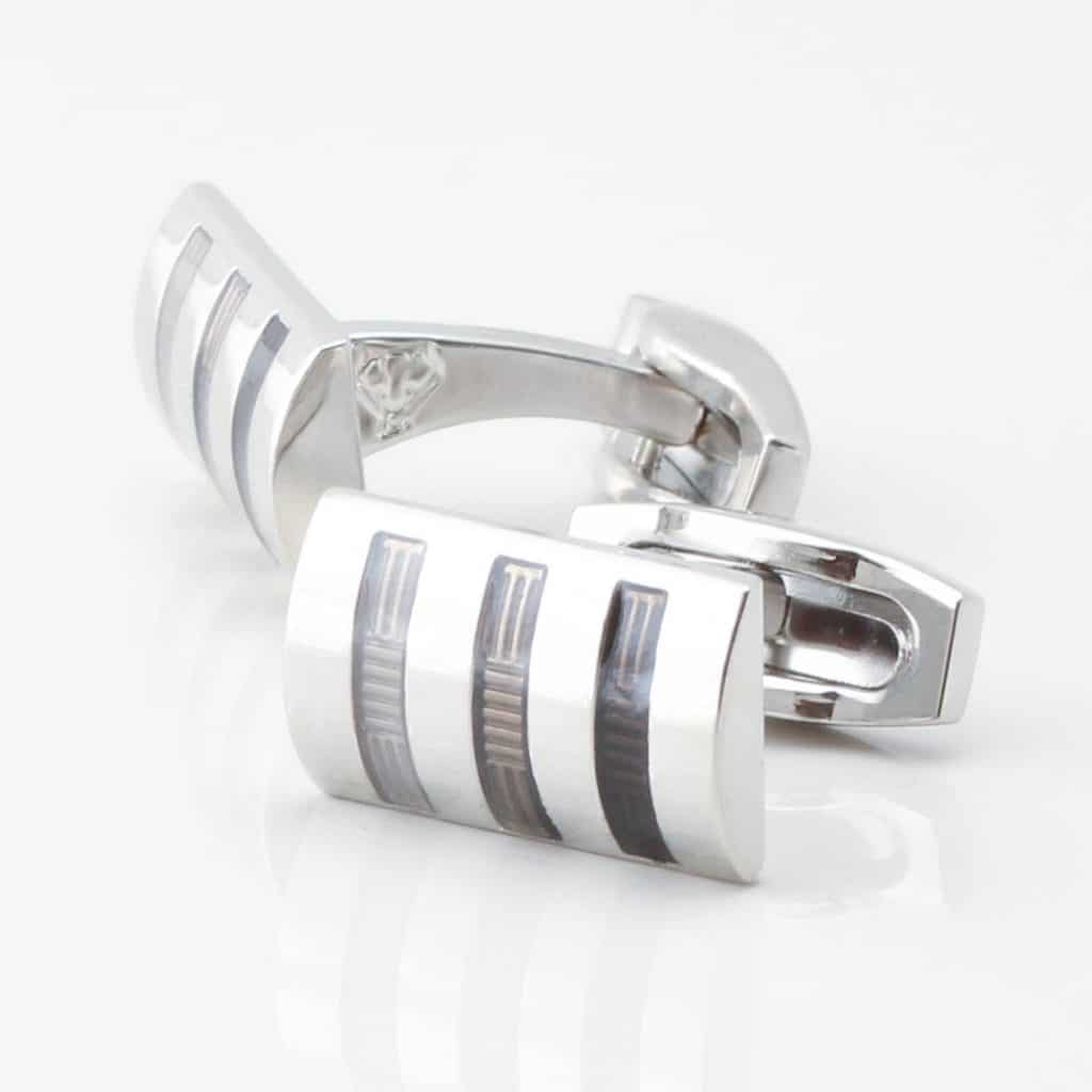 Three Toned Grey Cufflinks 4310