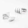 Three Toned Grey Cufflinks Gallery 4311