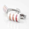 Three Toned Orange Cufflinks 4301