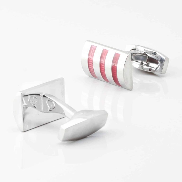 Three Toned Red Cufflinks Gallery 4307