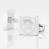 Argentina Rugby Mockup Silver Cufflinks