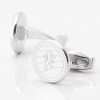 Gloucester-Rugby-Engraved-Circle-Silver-Cufflinks