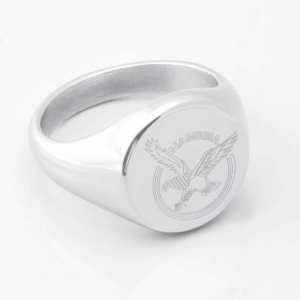 Namibia Rugby Mockup Silver Signet Ring
