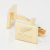 New Zealand Rugby Mockup Gold Cufflinks