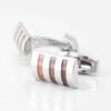 Three Toned Brown Cufflinks 4303