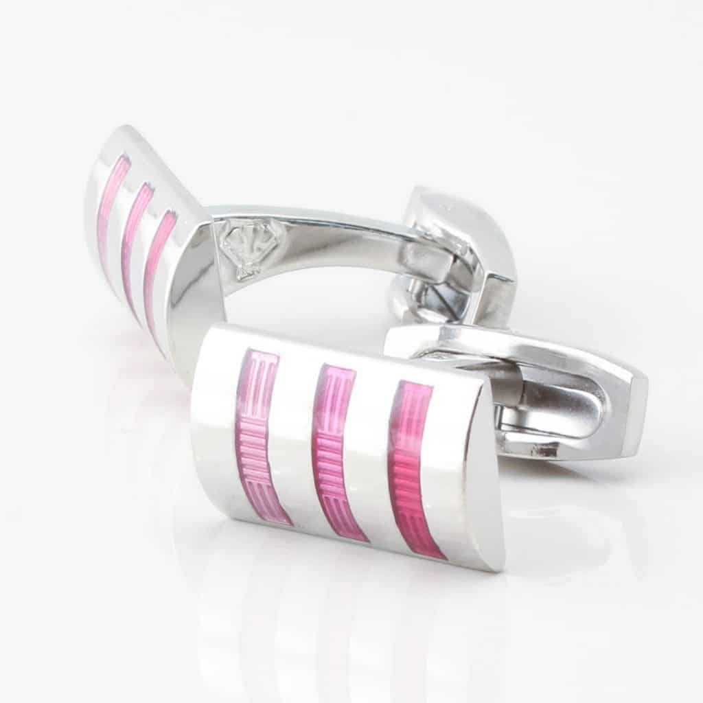 Three Toned Pink Cufflinks 4318