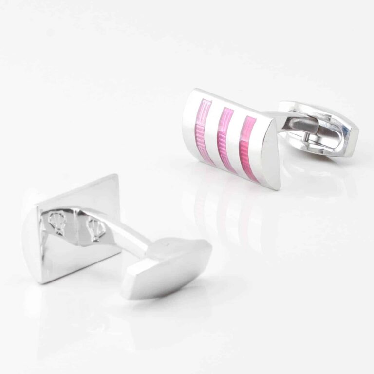 Three Toned Pink Cufflinks Gallery 4319