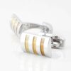 Three Toned Yellow Cufflinks 4314