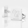 Wasps Rugby Engraved Silver Cufflinks