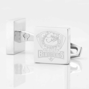 Batley Bulldogs Engraved Silver Cufflinks