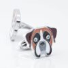 Boxer Dog Cufflinks 4574