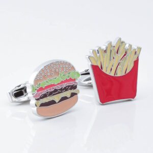 Burger Fries Cufflinks 4563 2