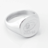 Cornish Pirates Rugby Engraved Silver Signet Ring e1669211298349